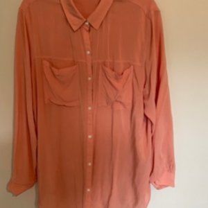 Coral/Salmon Button Down Shirt